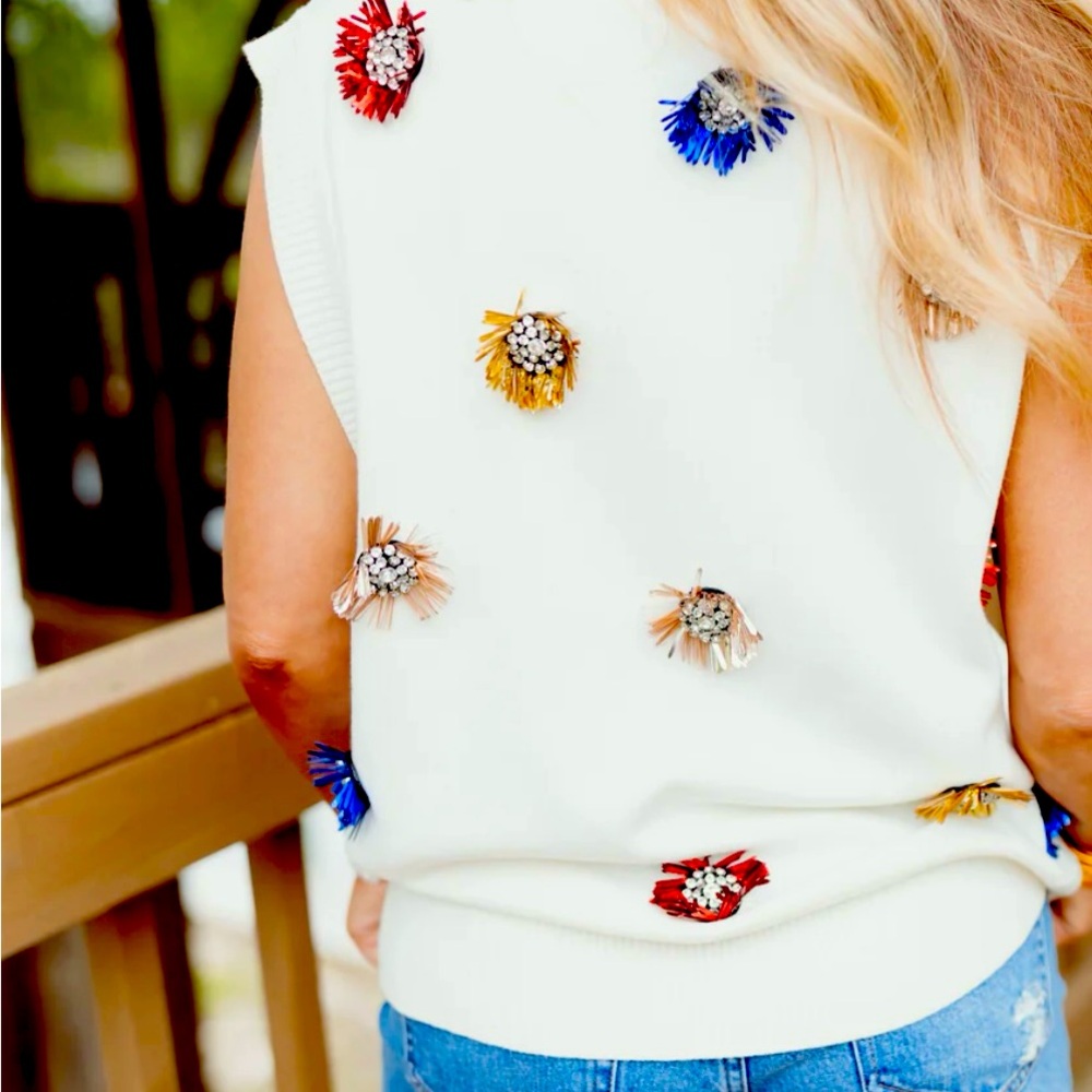 QOS - Queen of Sparkles vest - Size Large - Picture 3 of 3